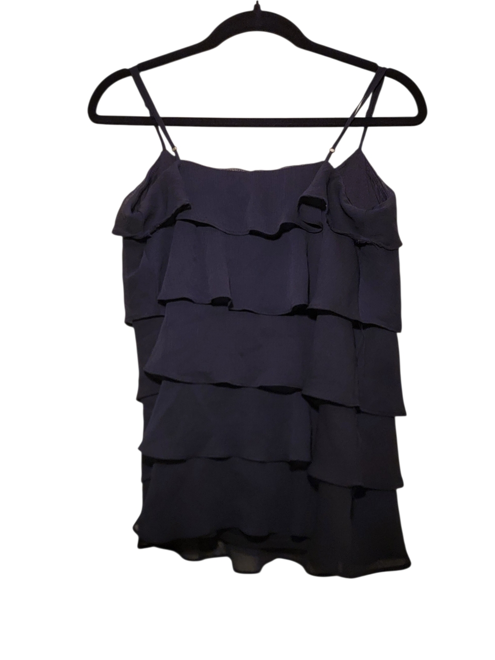 Candie's Black Ruffled Blouse with Spaghetti Straps - Picture 2 of 5